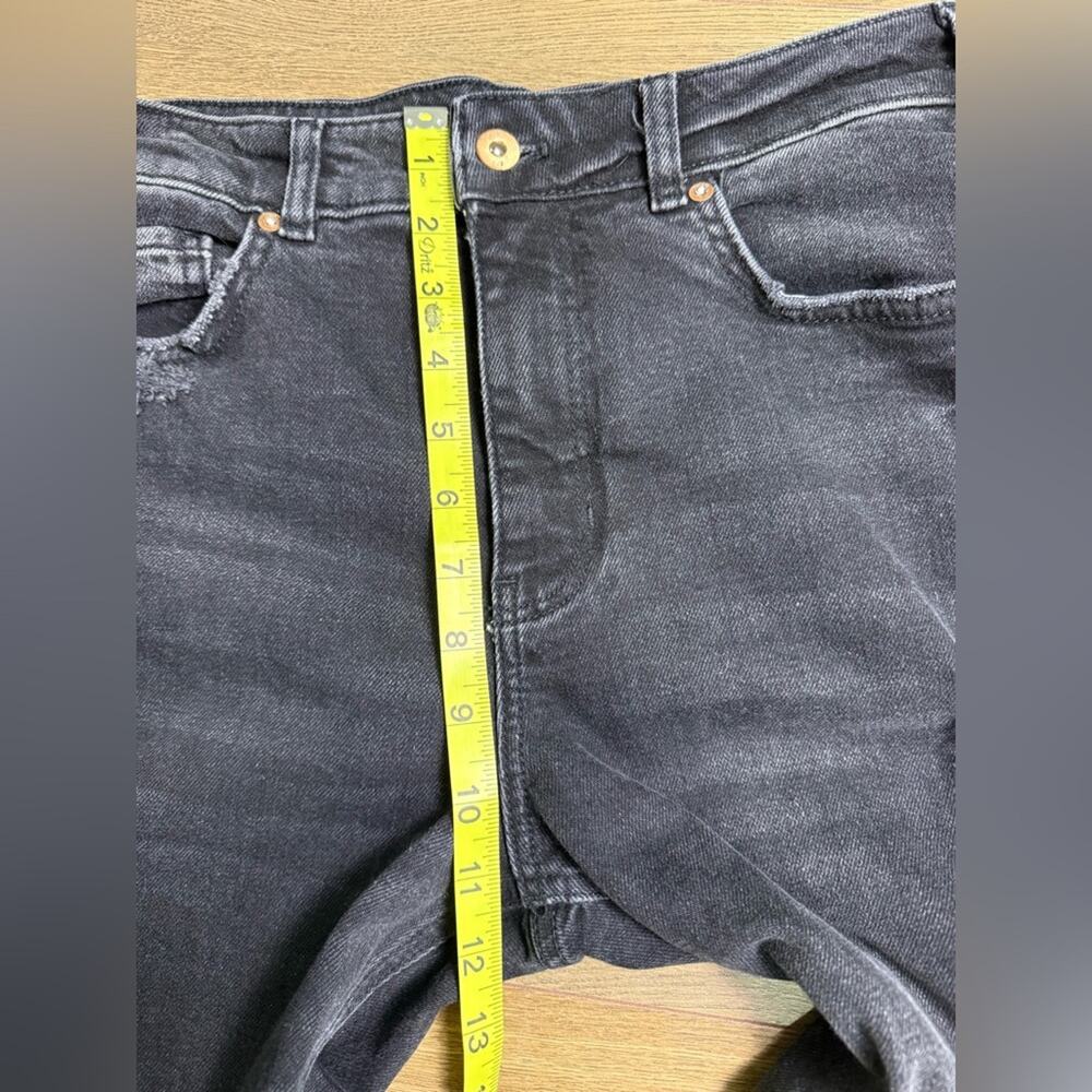 Anthropologie Pilcro The Vintage Straight Jeans Black Raw Hem Size 29 - Picture 11 of 12